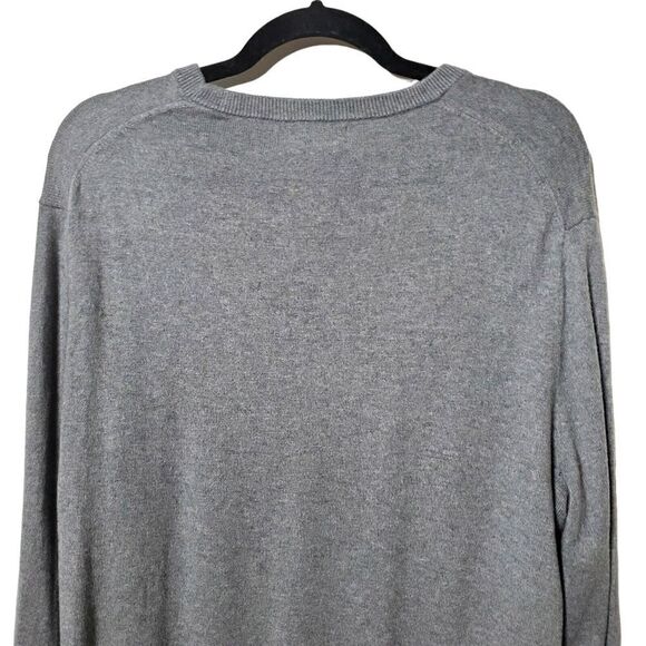 Banana Republic Mens Premium Luxe Yarn Cashmere Blend Sweater Size L Gray - Picture 5 of 10